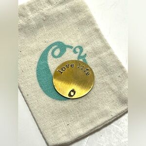 Origami Owl Living Lockets LOVE LIFE Gold Locket Back Plate Retired